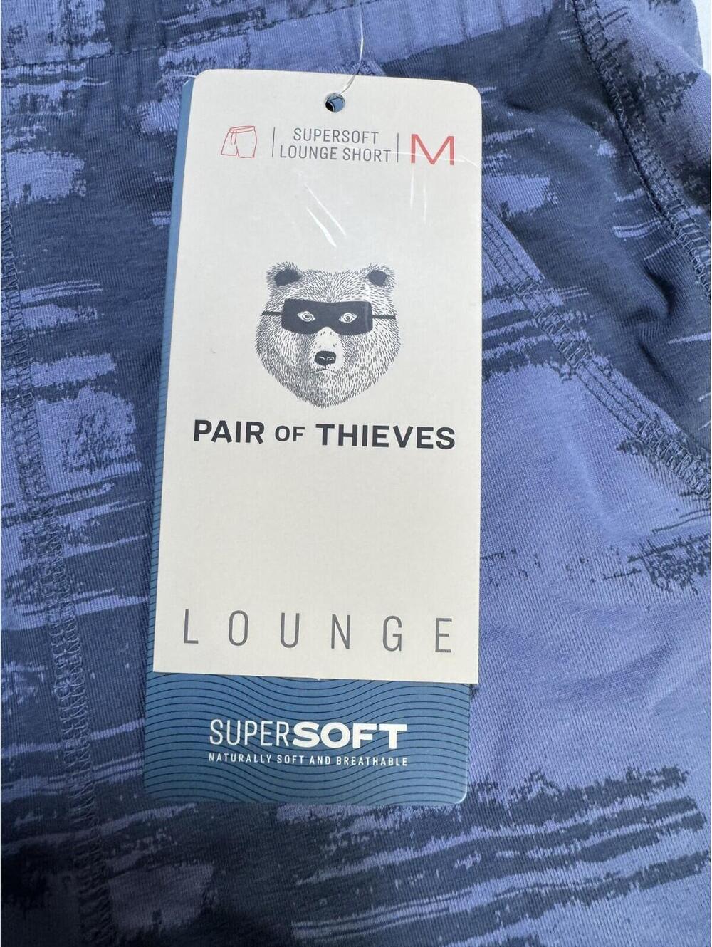 Pair Of Thieves Dusty Blue Supersoft Lounge Short Men's Size M NWT - Picture 2 of 9
